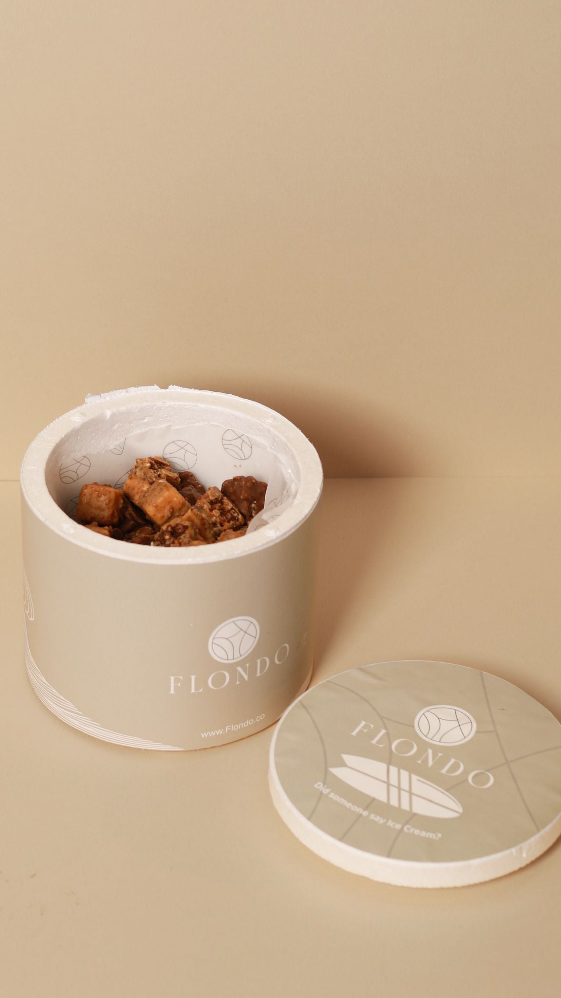 Mix rice crisp ice cream
