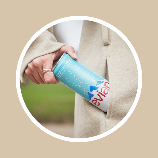 Evian sparkling water